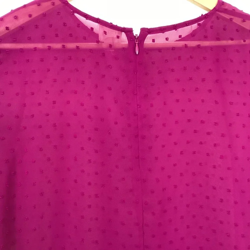 J. Crew Cold Shoulder Clip Dot Blouse Size Small